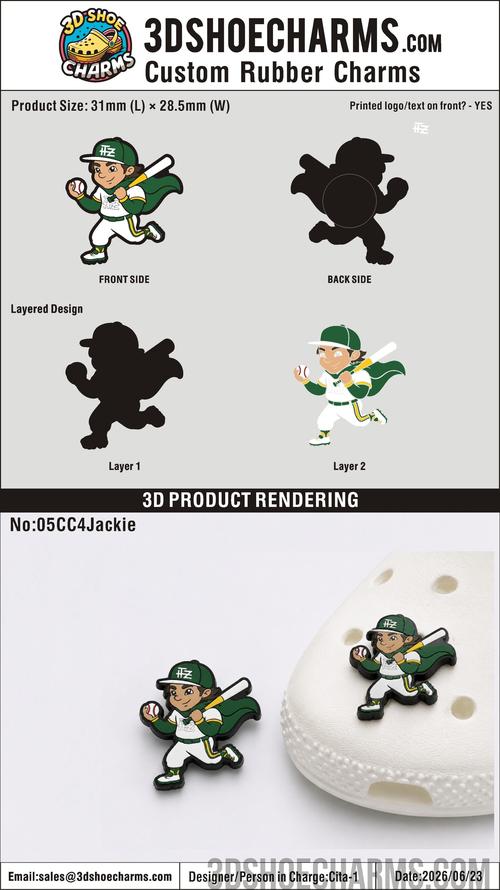 Custom Rubber Clog Charms-260624-05