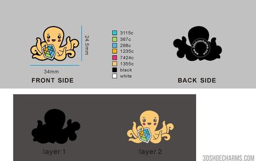 custom shoe charms-05CC4Stacey-Reorder Octopus