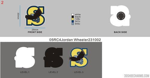 Custom shoe charms-05RC4Jordan Wheeler