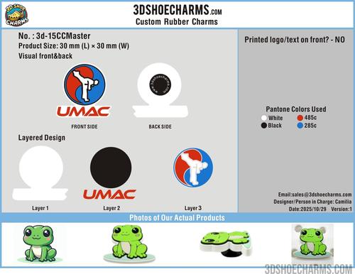 Custom Rubber Clog Charms 15CC251029Master
