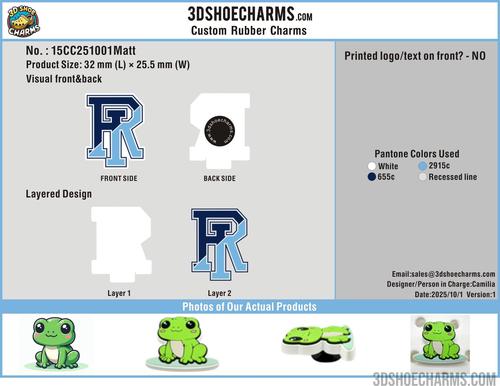 Custom Rubber Clog Charms 15CC251001Matt