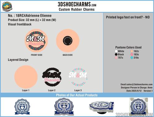 Custom Rubber Clog Charm-18RC4Adrienne Etienne250612
