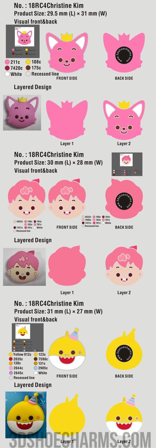 Custom rubber charm-18RC4Christine Kim250905