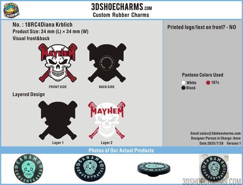Custom rubber clog charm-18RC4Diana Krblich250727