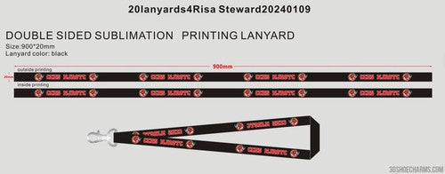 CUSTOM DYE SUBLIMATION LANYARDS-20CC4Risa Steward