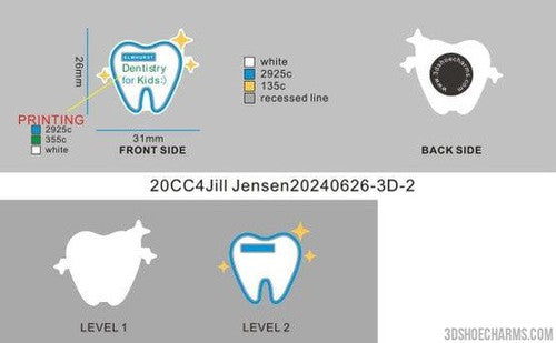 CUSTOM SHOE CHARMS-20CC4Jill Jensen