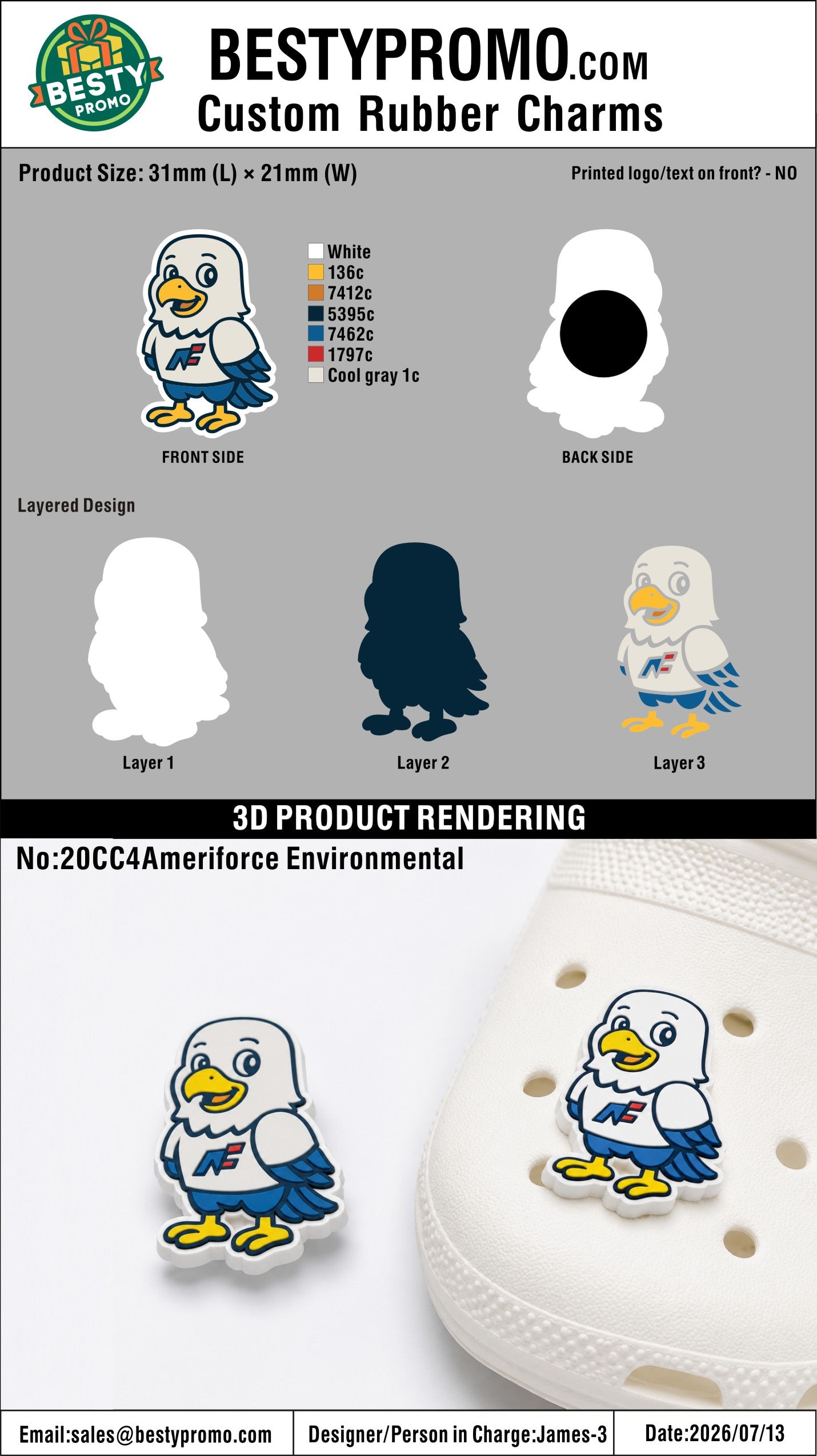 Custom Rubber Clog Charms - 20260713-20