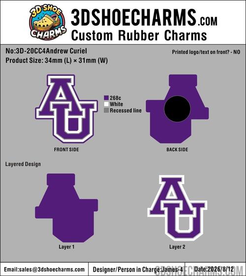 Custom Rubber Clog Charms - 20260812-20