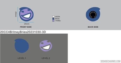 CUSTOM CLOG CHARMS - 20CC4Britney Bries20231030-3D