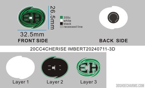 CUSTOM SHOE CHARMS-20CC4CHERISE IMBERT
