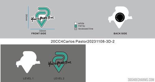 CUSTOM SHOE CHARMS - 20CC4Carlos Pastor