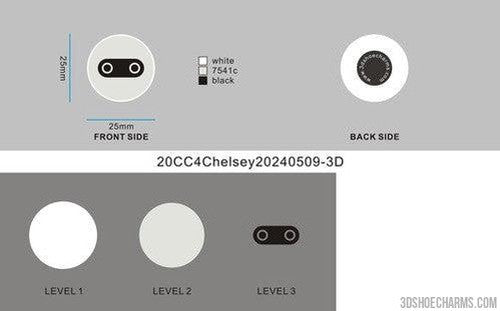 CUSTOM SHOE CHARMS-20CC4Chelsey Ashinhurst