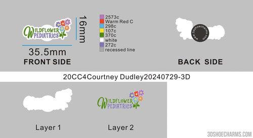 CUSTOM SHOE CHARMS-20CC4Courtney Dudley