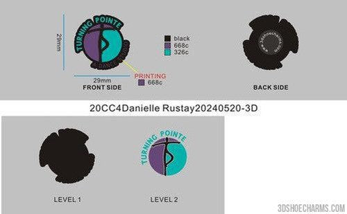 CUSTOM SHOE CHARMS-20CC4Danielle Rustay