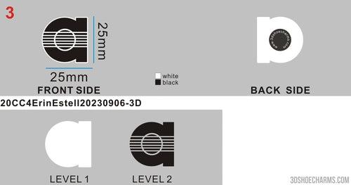 CUSTOM SHOE CHARMS - 20CC4Erin Estell