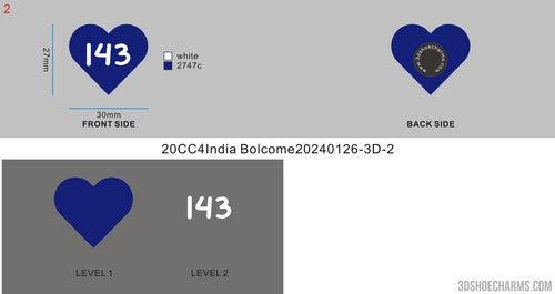 CUSTOM SHOE CHARMS - 20CC4India Bolcome