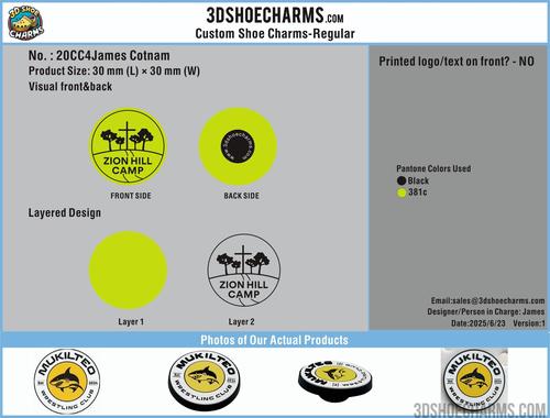 Custom Shoe charms-20CC4James Cotnam250623