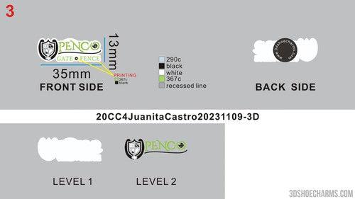 CUSTOM SHOE CHARMS - 20CC4Juanita Castro