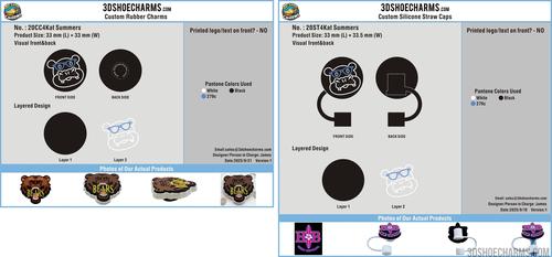 Custom Shoe charms/Straw Topper -20CC4Kat Summers 250921