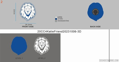 CUSTOM SHOE CHARMS - 20CC4Katie Friend