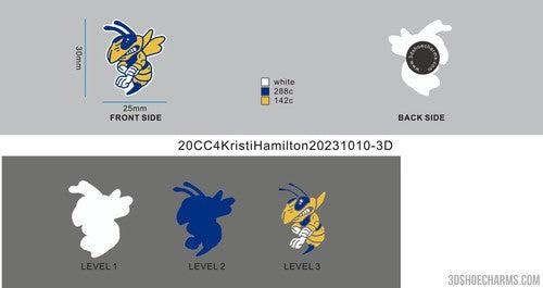 CUSTOM SHOE CHARMS - 20CC4Kristi Hamilton