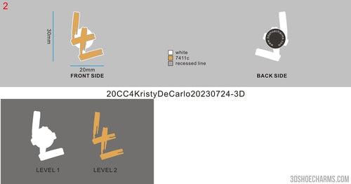CUSTOM SHOE CHARMS -20CC4KristyDeCarlo