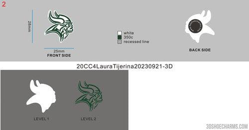 CUSTOM SHOE CHARMS - 20CC4Laura Tijerina