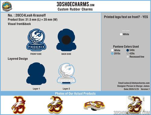 Custom shoe charms-20CC4Phoenix High School 260325