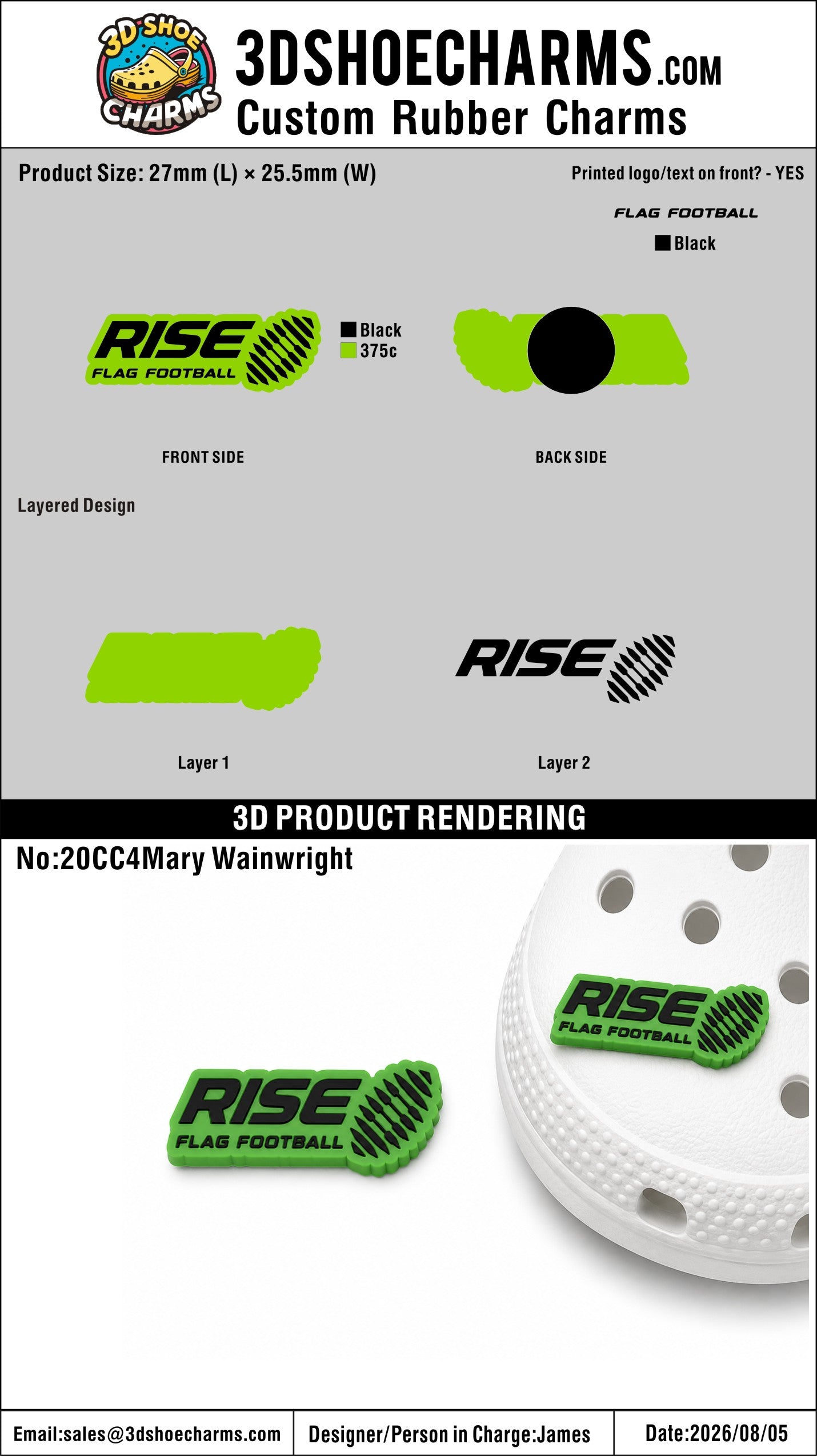 Custom Rubber Clog Charms - 20260806-20