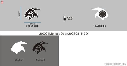 CUSTOM SHOE CHARMS - 20CC4Melissa Dean