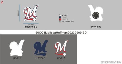 CUSTOM SHOE CHARMS - 20CC4Melissa Huffman