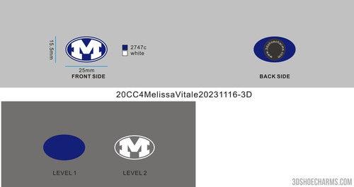 CUSTOM SHOE CHARMS -20CC4Melissa Vitale