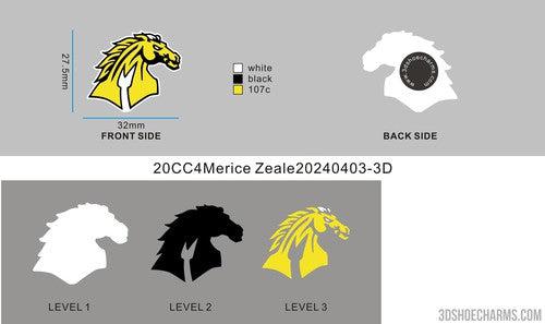 CUSTOM SHOE CHARMS-20CC4Merice Zeale