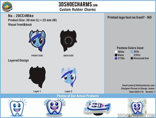 Custom Shoe charms-20CC4Mike-RE