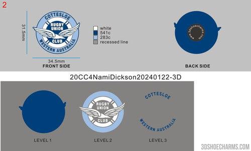 CUSTOM CLOG CHARMS - 20CC4Nami Dickson