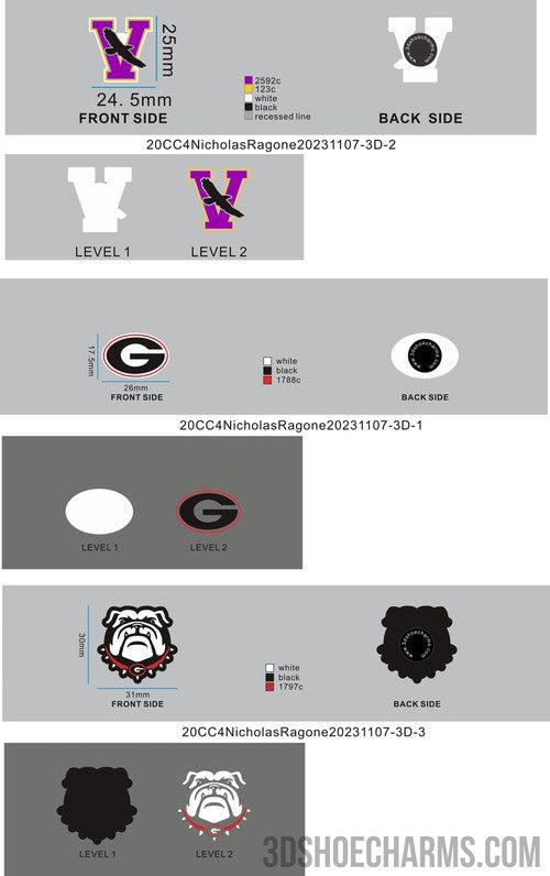 CUSTOM SHOE CHARMS - 20CC4Nicholas Ragone