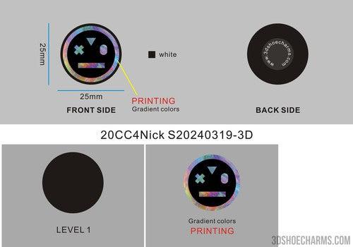 CUSTOM SHOE CHARMS -20CC4Nick S