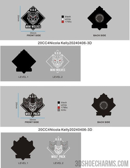 CUSTOM SHOE CHARMS-20CC4Nicola Kelly