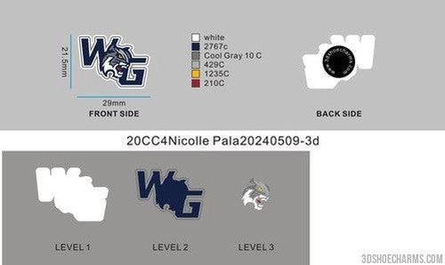 CUSTOM SHOE CHARMS-20CC4Nicolle Pala-SAMPLE