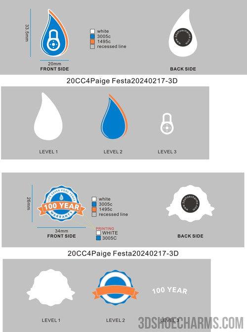 CUSTOM SHOE CHARMS - 20CC4Paige Festa