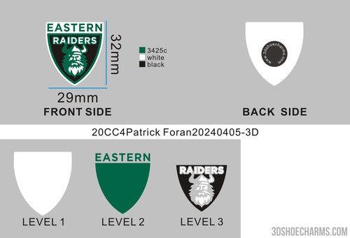 CUSTOM SHOE CHARMS - 20CC4Patrick Foran