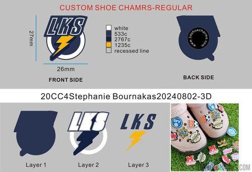 CUSTOM SHOE CHARMS-20CC4Stephanie Bournakas