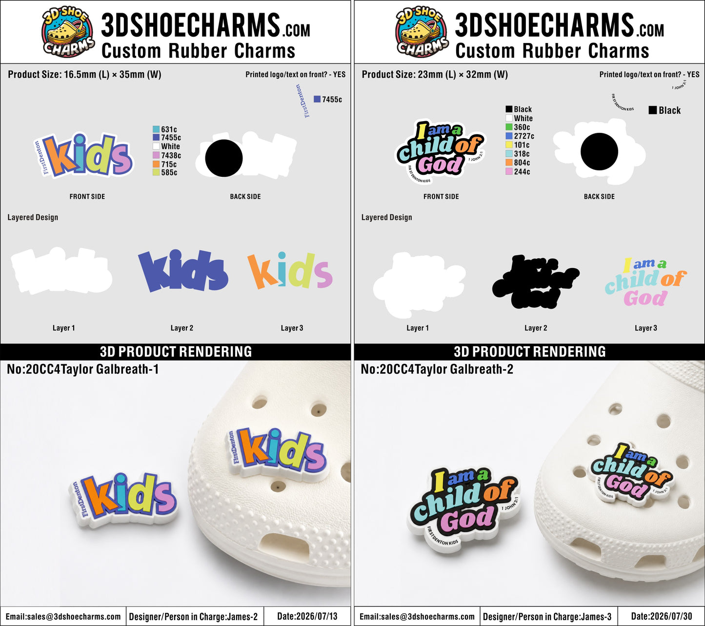 Custom Rubber Clog Charms - 20260730-20-2