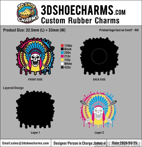 Custom Rubber Clog Charms - 20260828-20-3