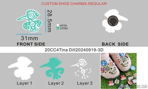 CUSTOM SHOE CHARMS-20CC4Tina Dill