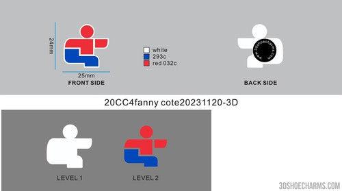 CUSTOM SHOE CHARMS - 20CC4Fanny Cote