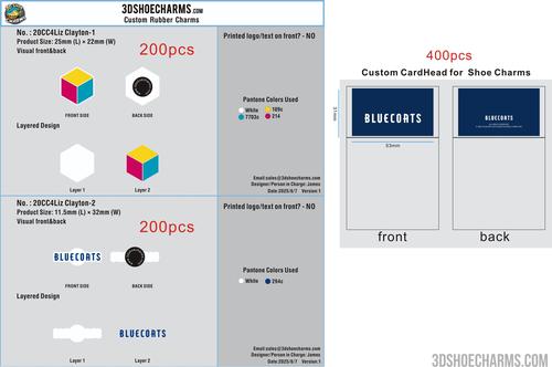 Custom Shoe Charm Order-20CC4Liz Clayton-RE