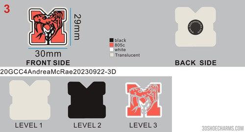 CUSTOM CLOG CHARMS - GLOWING - 20GCC4Andrea McRae