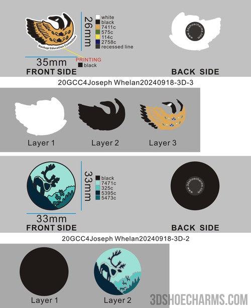 CUSTOM GLOWING SHOE CHARMS-20GCC4Joseph Whelan