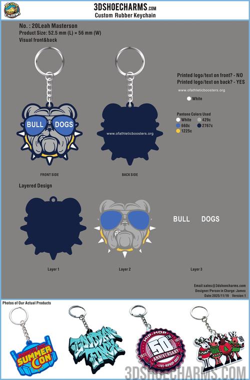 Custom Rubber keychains-20KY4Leah Masterson-RE